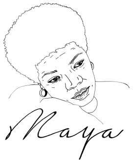 Sketch of Maya Angelou